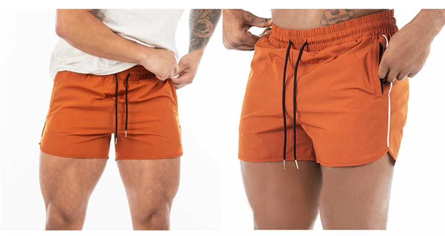 Men's Shorts 2023 Summer New Gym Jogging Exercise Shorts Men Sports Fitness Quick-drying  Beach Multiple Pockets Running Shorts
