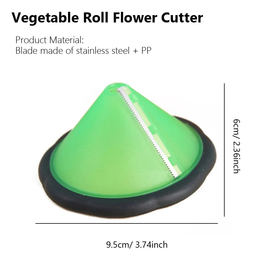 Stainless Steel Salad Curler Set Carrot and Cucumber Carving Knife Spiral Curling Grater Slicing Knife Kitchen Accessories