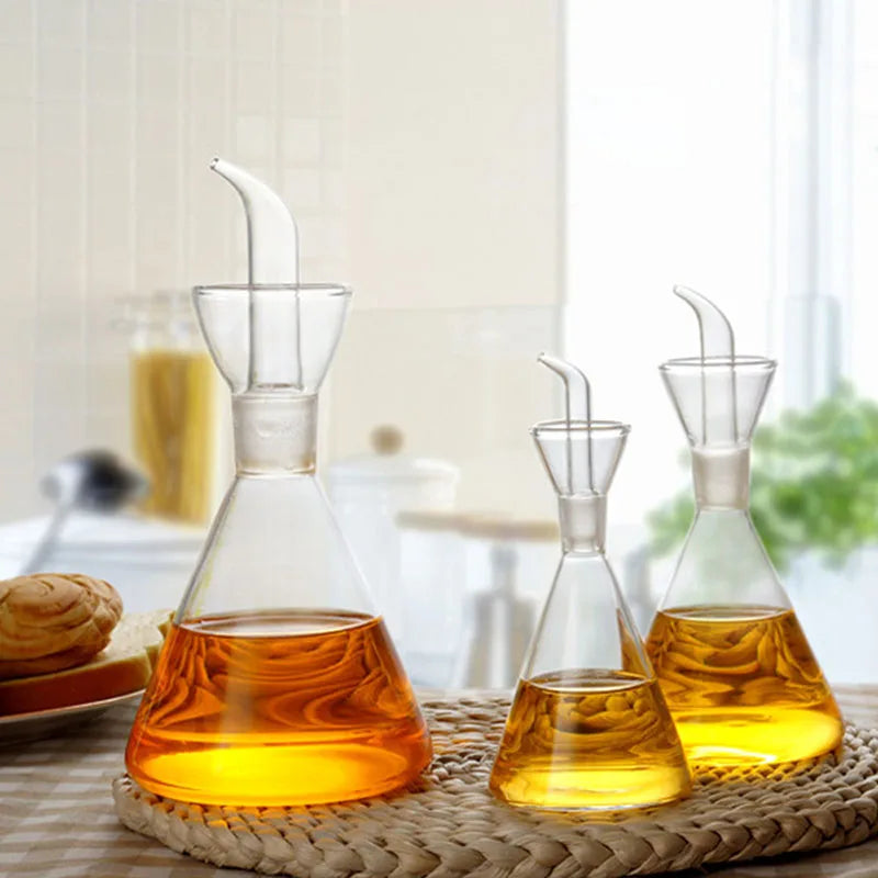 High Borosilicate Glass Oil Pot Household Leak-proof Oil & Vinegar Pots Kitchen Pot Soy Sauce Pot Oil Tank Seasoning Bottle Tool