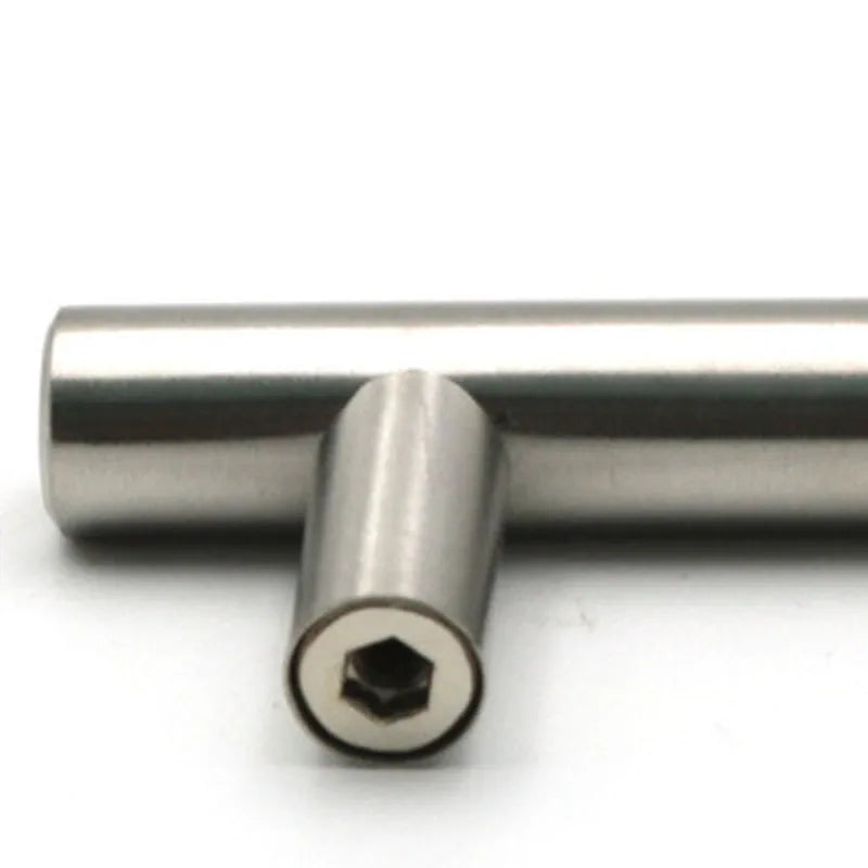 Modern  Stainless Steel Kitchen Door Cabinet T Bar Handle Pull Knob cabinet knobs furniture handle cupboard drawer handle