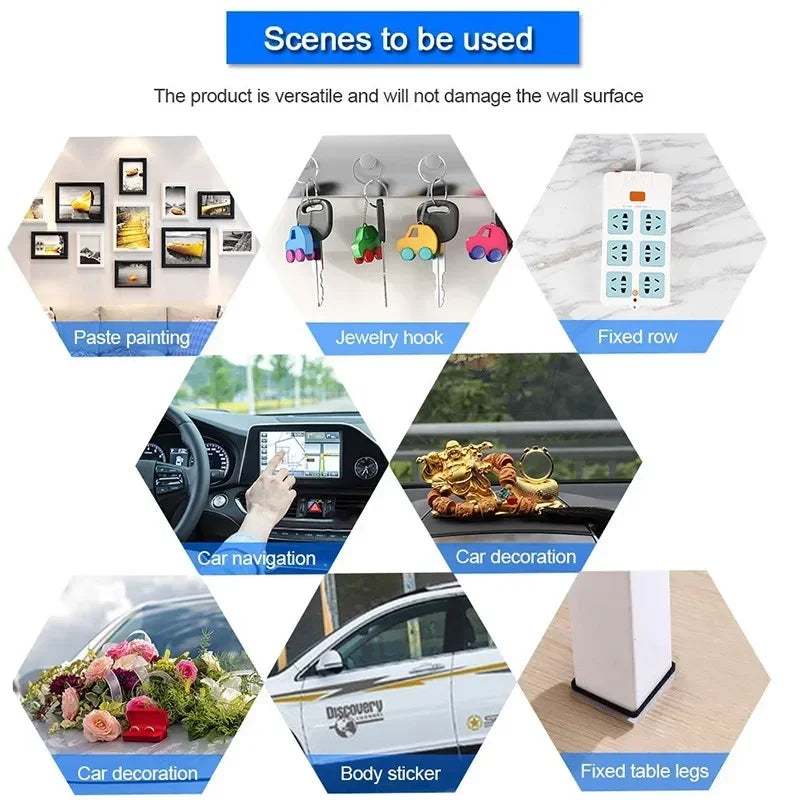 Transparent Double-sided Tape Nanometer Reusable Seamless Strong And Versatile  Suitable For Home Kitchen Office And Car