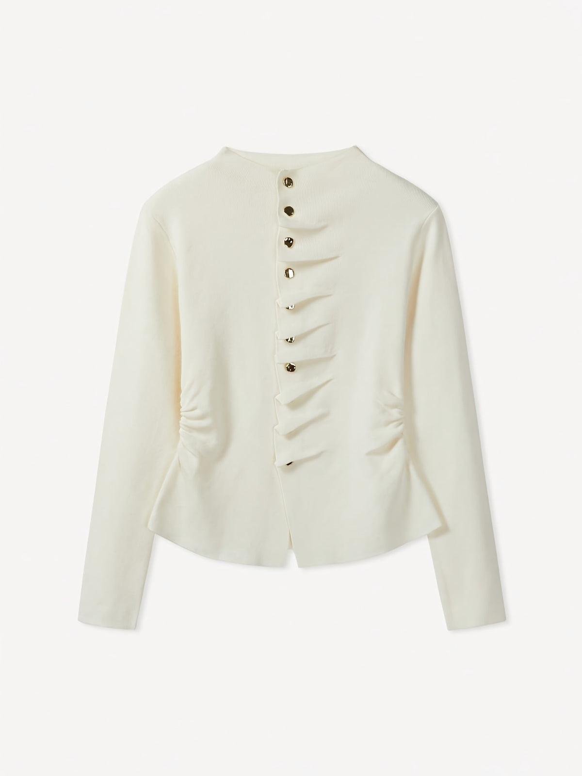 Spring and Autumn New Women's Top, Simple and Elegant Style, Solid Color, Fashionable Casual Comfortable Waist-Defining Commuter Long Sleeve Cardigan