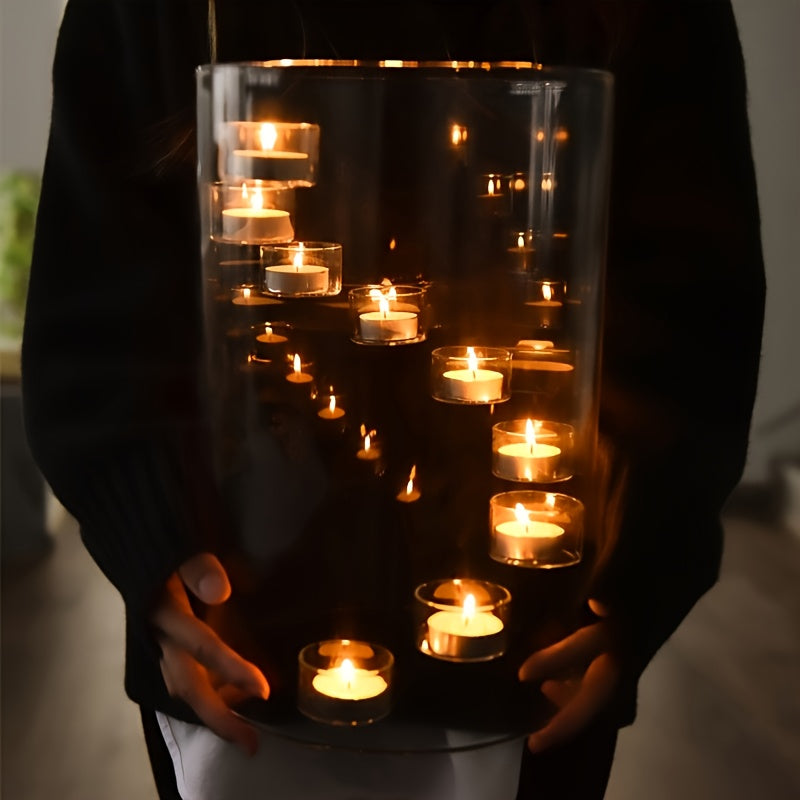 Large Multi-Candle Holder | Windproof Design, Candlelight Dinner Essential | Home Gathering/Outdoor Patio/Festival Decoration, Romantic Creative Decor, Candle Holder, Candlestick For Center Table, Elegant Candle Holder, Candle Stand, Tea Candle Holder, C