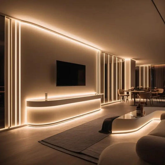 1pc USB-Powered LED Flex Strip Lights - Warm Soft Glow, Easy Installation, Ideal for Living Room, Bedroom, Balcony, Study - Creative DIY Atmosphere Decor, Bedroom Lighting | Modern Decor | USB Powered Lights, LED Lights for Bedroom