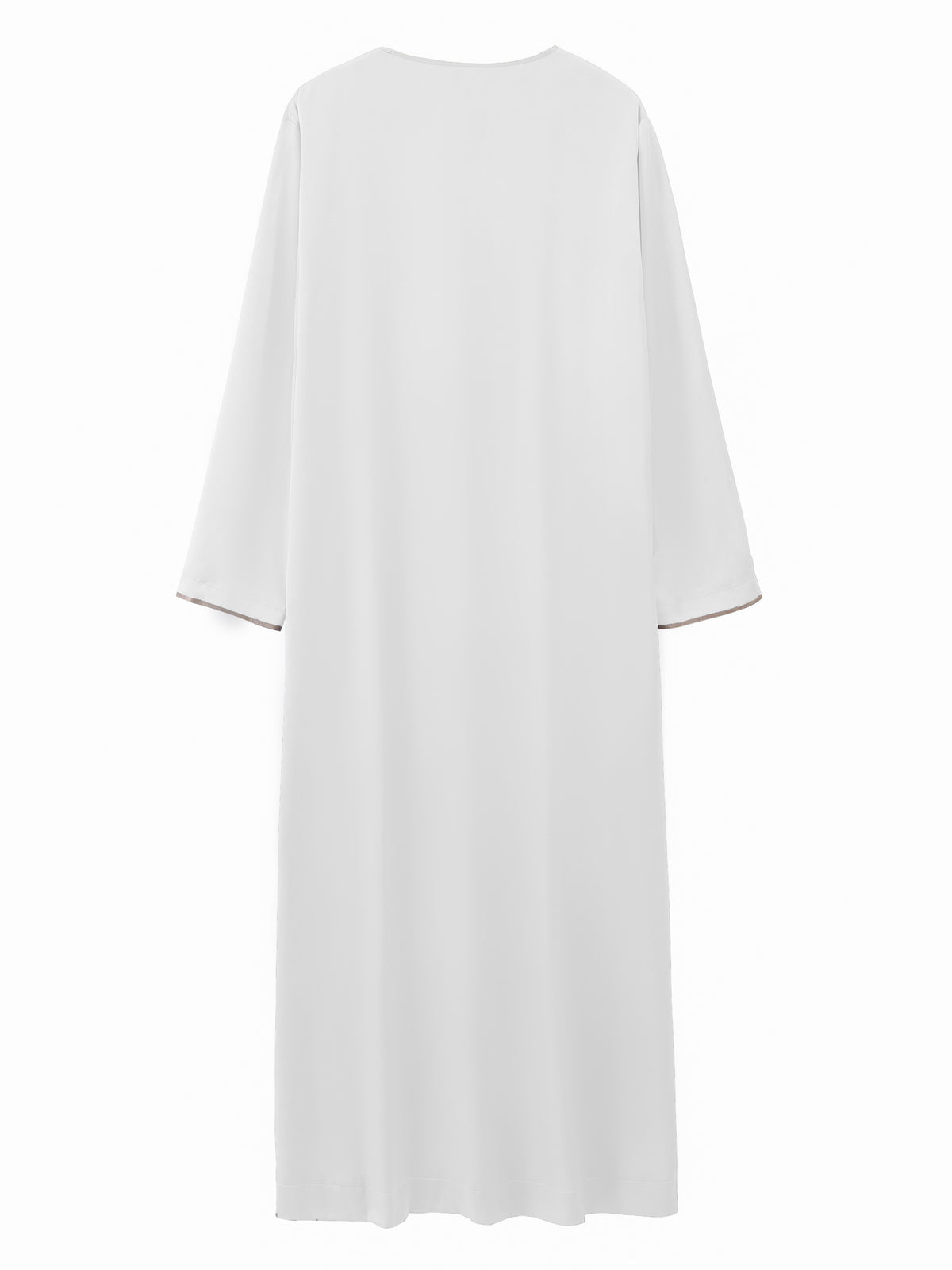 Eid Al-Adha Men's Ethnic Long Sleeve kandura, Arabic Long Gown Thobe For Men