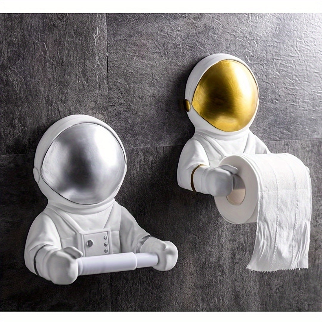 A Wall Decoration In The Shape Of An Astronaut, A Household Toilet Paper Holder, A Sculpture Of An Astronaut, A Creative And Cute Home Decoration Gift