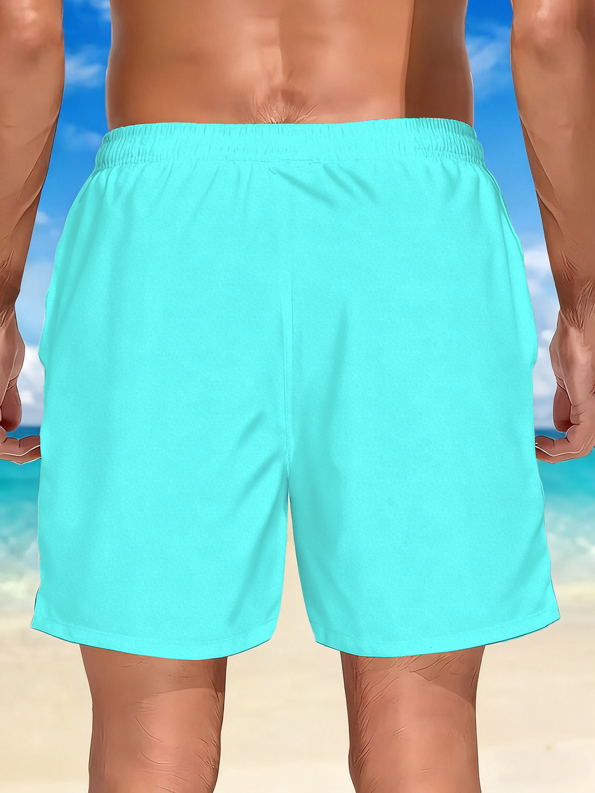 Men's Quick-Dry Swim Trunks with Vibrant Red& Black Geometric 3DPrint- Casual, Regular Fit, Perfect for Beach, Pool, Gym, and OutdoorActivitie
