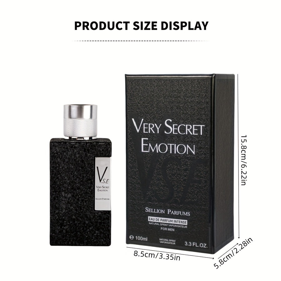 100ml Sellion Men's Winter Ice Peak Eau de Parfum - Spicy Oriental Fragrance, Long-Lasting Fresh Scent, Formaldehyde-Free, Ideal for Daily Use, Travel & Father's Day Gifts, Men's Cologne, Warm Aroma, Premium Fragrance, Luxury Perfume, Men's Grooming