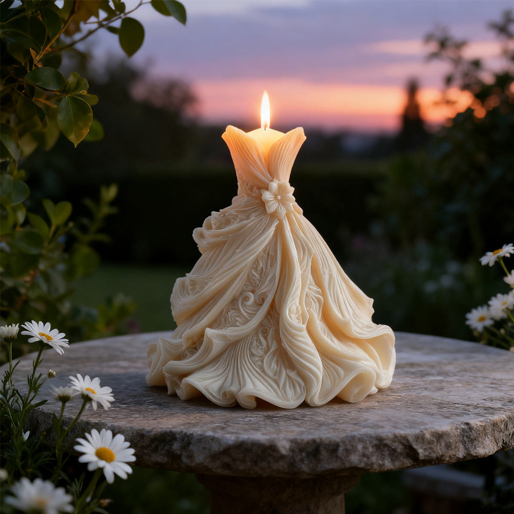 Flexible Silicone Mold for Bridal Candles, 3D Columnar Wedding Candle Mold, Ideal for DIY Table Arrangements, Wedding Favors, Soap Art, and Resin Crafts - Wedding Decor, Home Accents, Valentine's Day, Christmas Gifts, Decorative Accents, Elegant