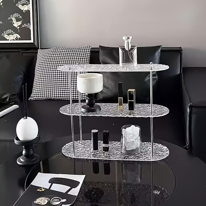 Acrylic Sideboard Storage Rack - Suitable for Water Cup Storage, Perfume and Figurine Display Rack - Home Decor Rack - Elegant and Chic