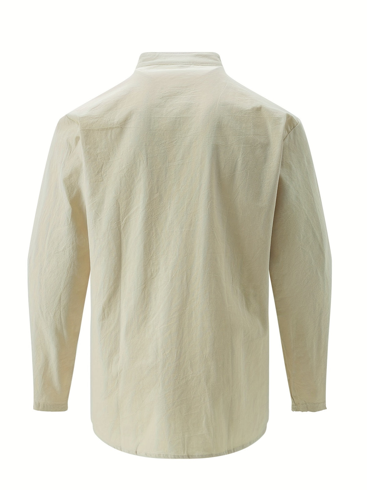 Retro Style Men's Casual Solid Long Sleeve Shirt, Men's Clothes For Spring Summer Autumn, Tops For Men