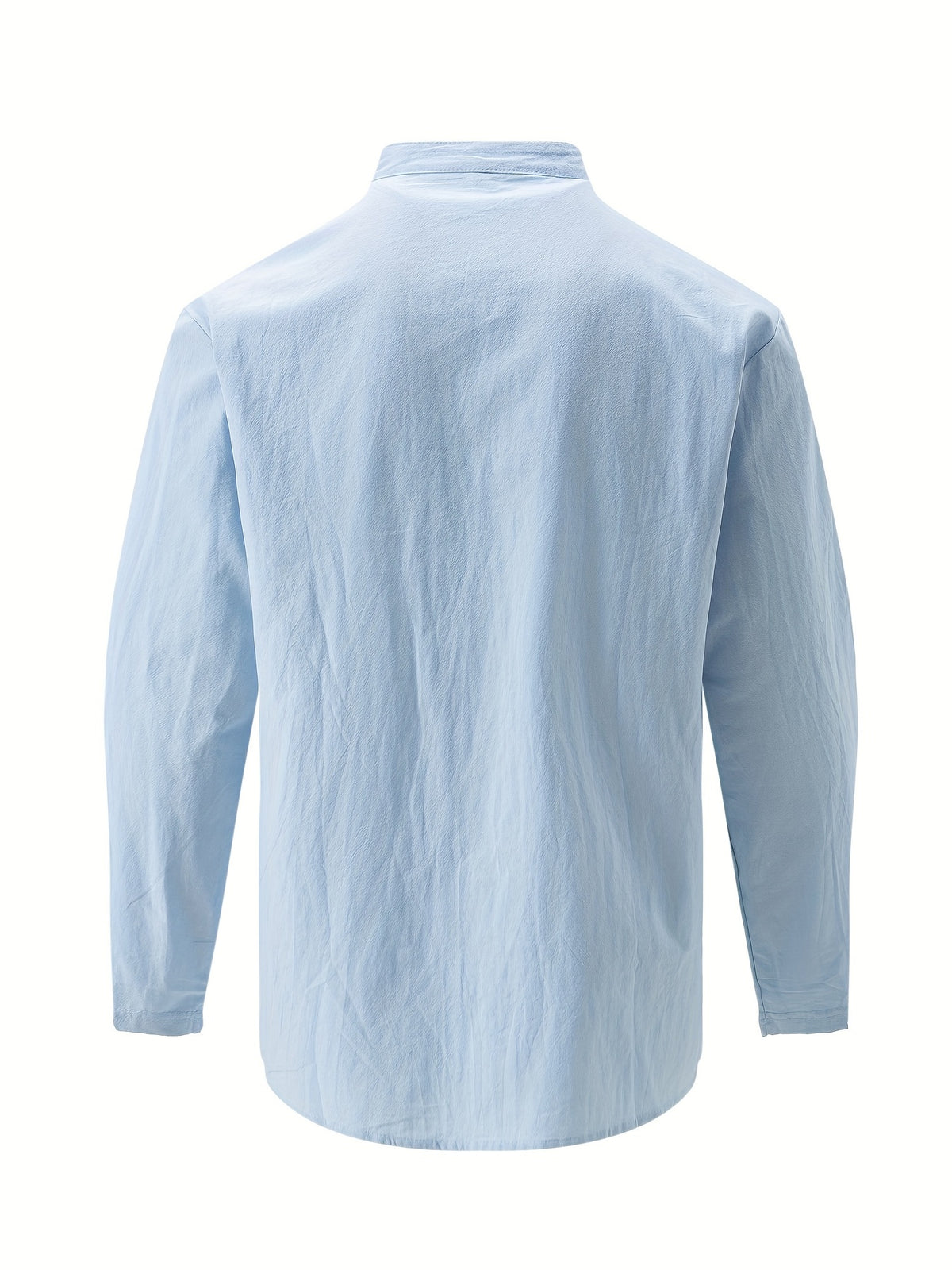 Retro Style Men's Casual Solid Long Sleeve Shirt, Men's Clothes For Spring Summer Autumn, Tops For Men