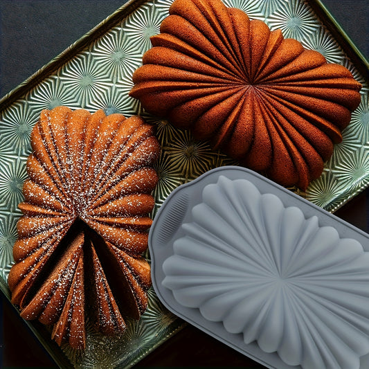 Double Color Small Floral Silicone Toast Pan, Kitchen Baking Special Cake Mold, Rectangular Pattern Cooking Oven Utensil