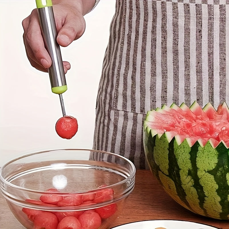 4pcs Watermelon Slicer Set, Fruit Carving Tool Kit with Baller Scoop and Flesh Separator