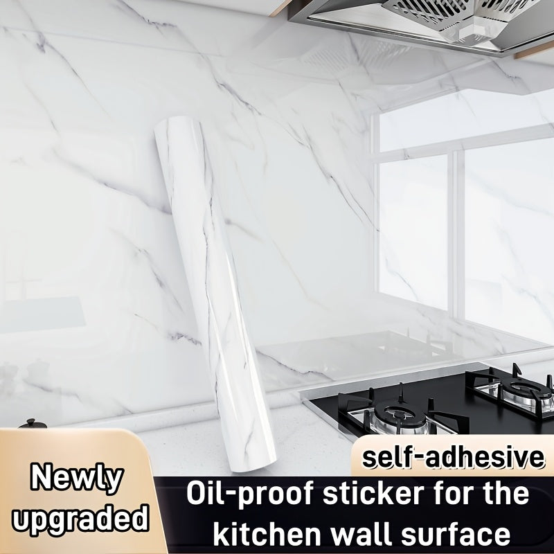 A Roll of Upgraded Thick Oil-Resistant Stickers, Versatile Self-Adhesive Paper for Kitchen Countertops, Easy to Peel And Stick, Convenient And Quick, Suitable for Kitchen Walls And Surfaces, Home Decoration And Renovation.