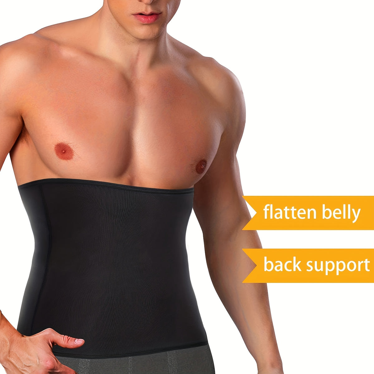Sports Waist Trainer for Men with Non-Neoprene Sauna Belt
