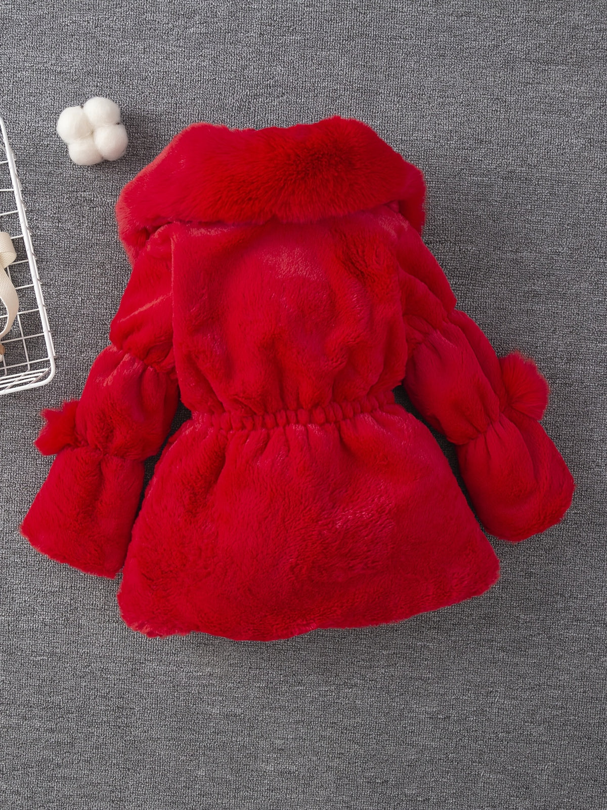 Girls' Autumn/Winter Fashion Thickened Flannel Warm Coat with Turn-Down Collar, Stylish and Comfortable Casual Outerwear for Girls