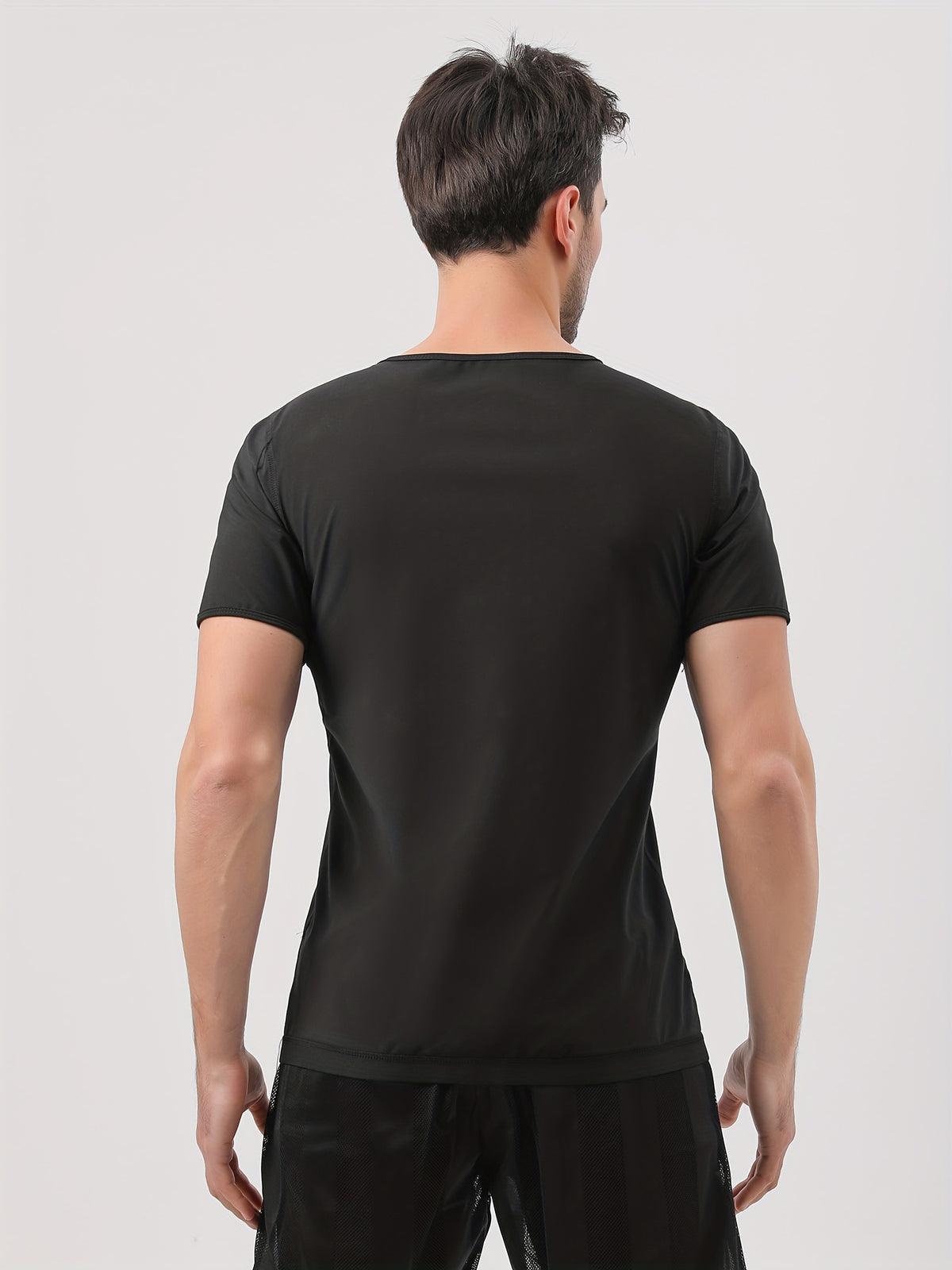 Sauna Shirt For Men, Short Sleeve Sauna Suit For Men Weight Loss, Sweat Body Shaper Sauna Vest For Men Gym Exercise Sauna Top