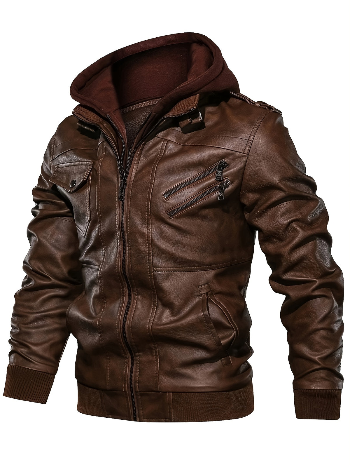 Men's Premium Jacket - Hooded, Zip-Up, Long Sleeve with Pockets | Stylish & Durable for Fall & Winter | Casual Streetwear for Men