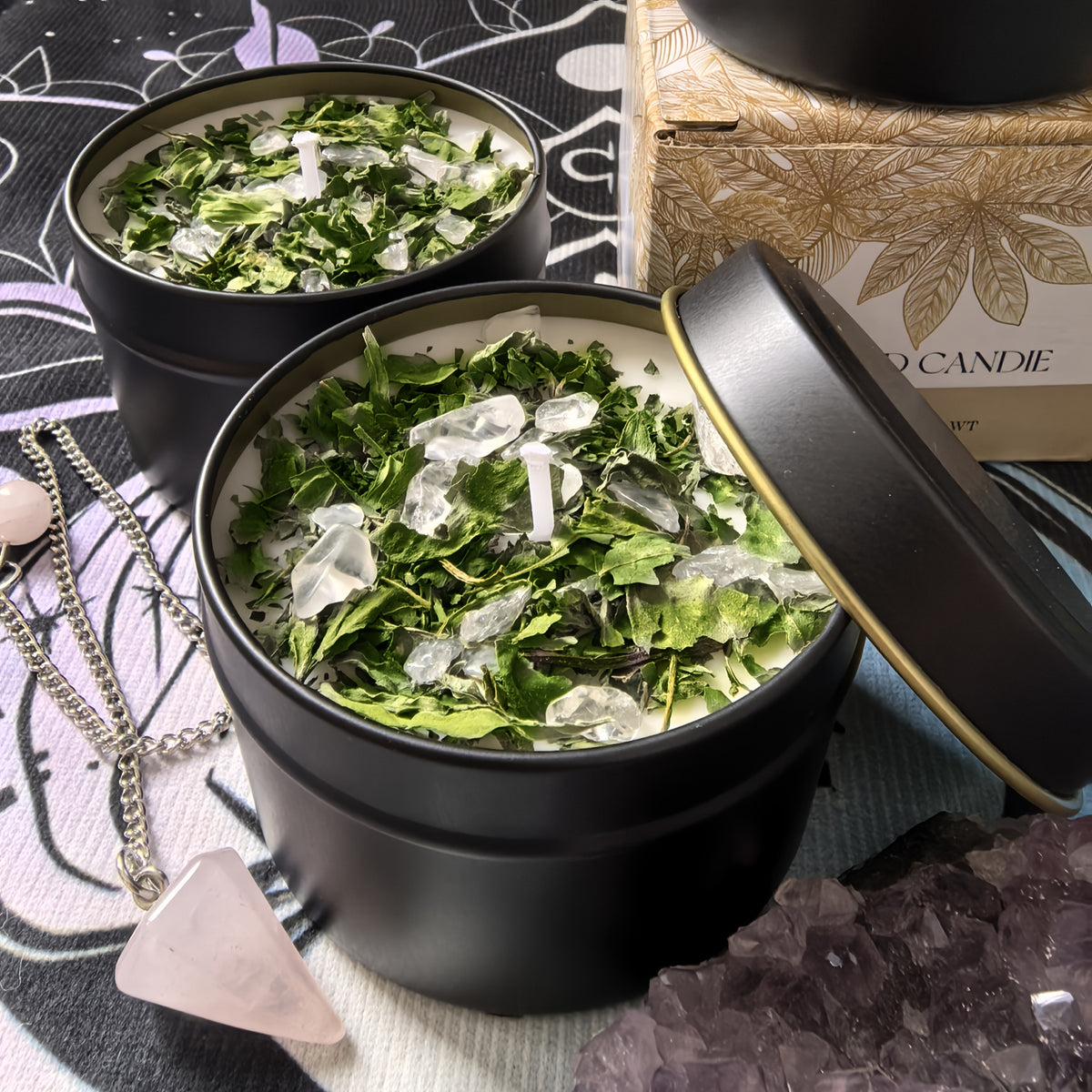 Soy Wax Mint Candles with White Stones & Fresh Mint Aroma - Long-Lasting Burn, 100g/3.52oz for Home Decor, Bedroom, Kitchen, Holiday Gifts, Soy Wax for Candle Making, Bedroom Aroma, Decorative Candle, Elegant Packaging, Decorative Accents, Durable Contai