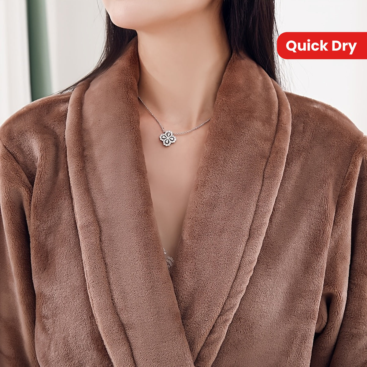 1pc, Flannel Oversized Bathrobe, Thick And Long Casual Bathrobe with Pocket, Super Soft, Super Absorbent, Quick Dry, Windproof And Warm Winter Unisex Bathrobe And Nightgown