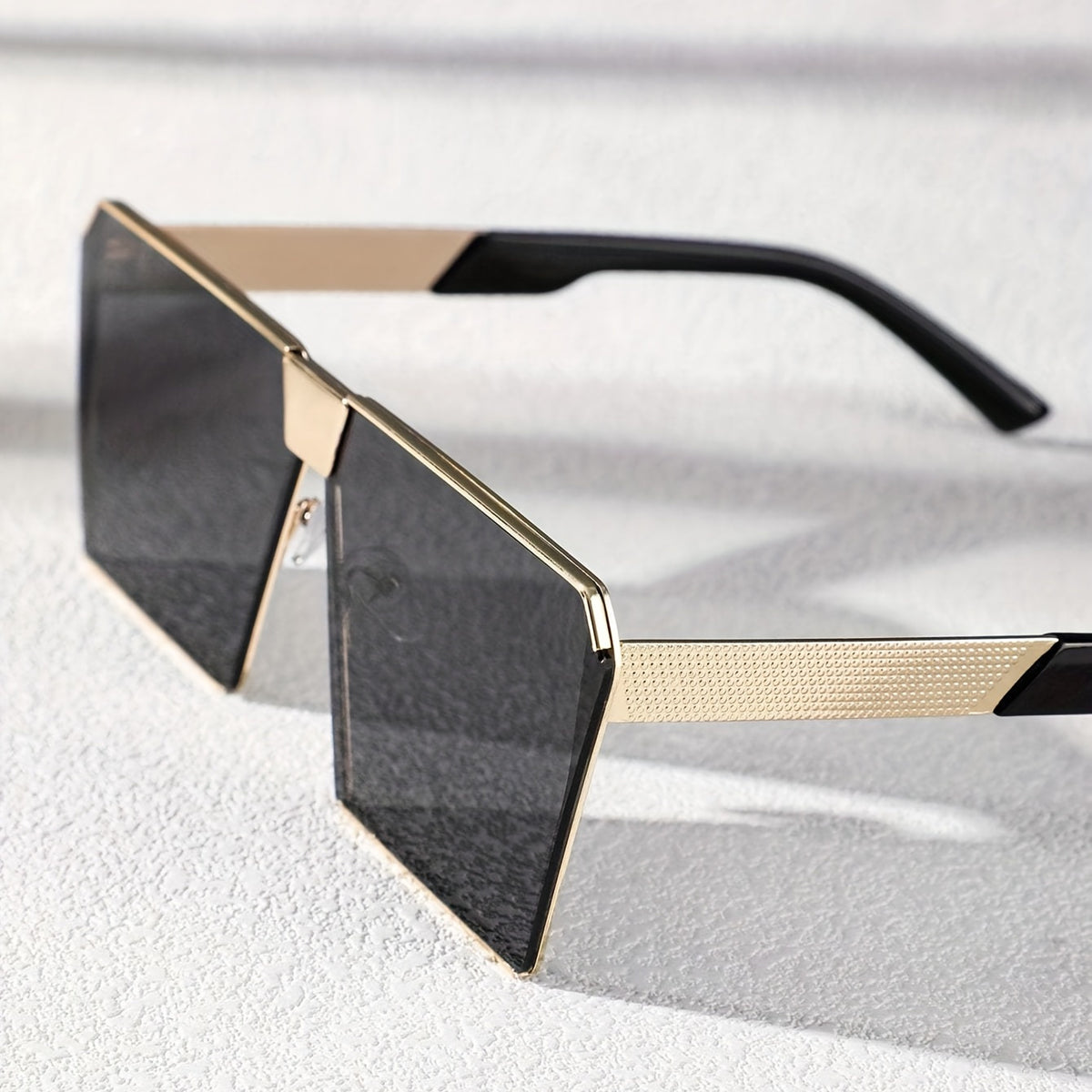 Stylish Men's Square Frame Fashion Glasses - Perfect for Driving, & Parties | Durable Copper Frame with Decorative PC Lenses