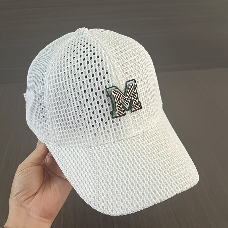 Summer Korean Version of Sun Protection And Breathable Mesh M Baseball Hat for Men And Women Traveling Outdoor Baseball Cap Trend