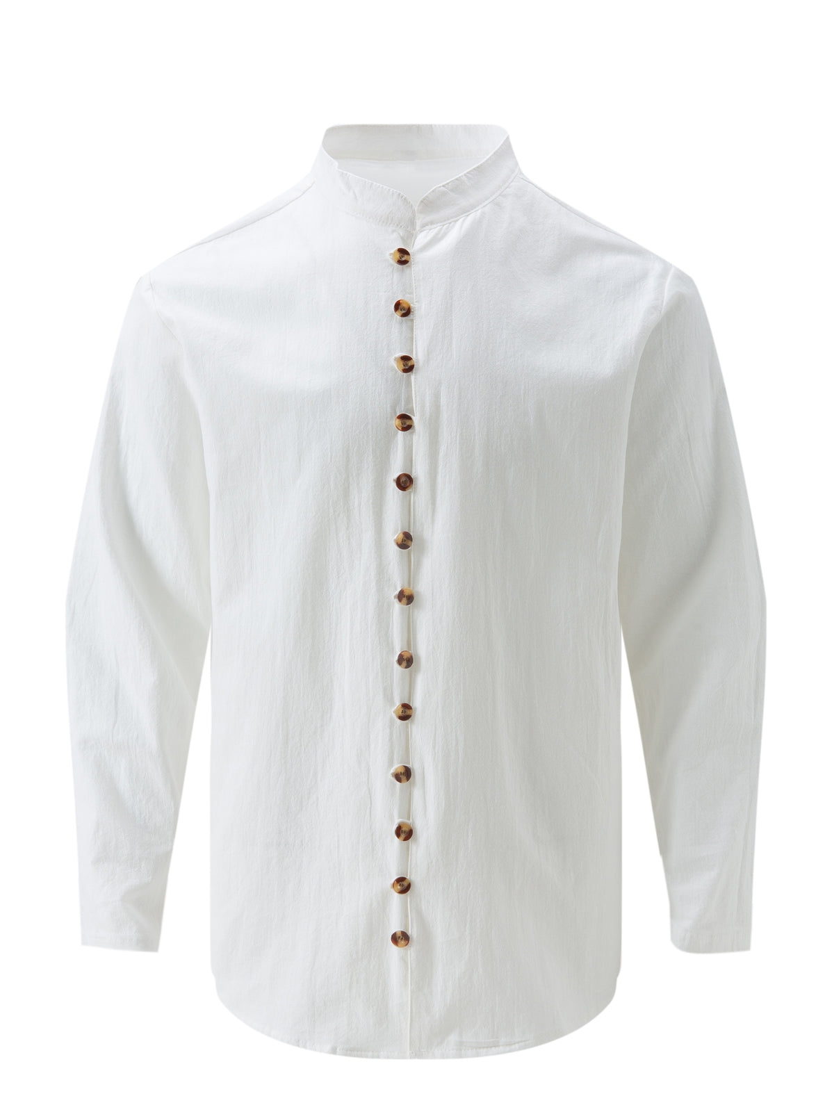 Retro Style Men's Casual Solid Long Sleeve Shirt, Men's Clothes For Spring Summer Autumn, Tops For Men