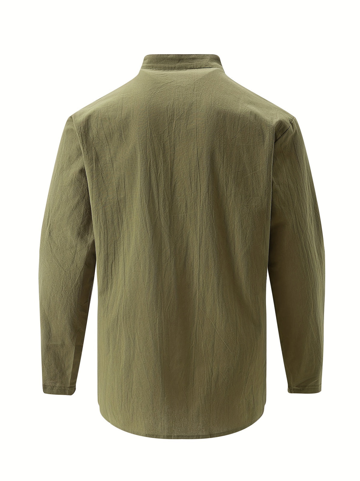 Retro Style Men's Casual Solid Long Sleeve Shirt, Men's Clothes For Spring Summer Autumn, Tops For Men