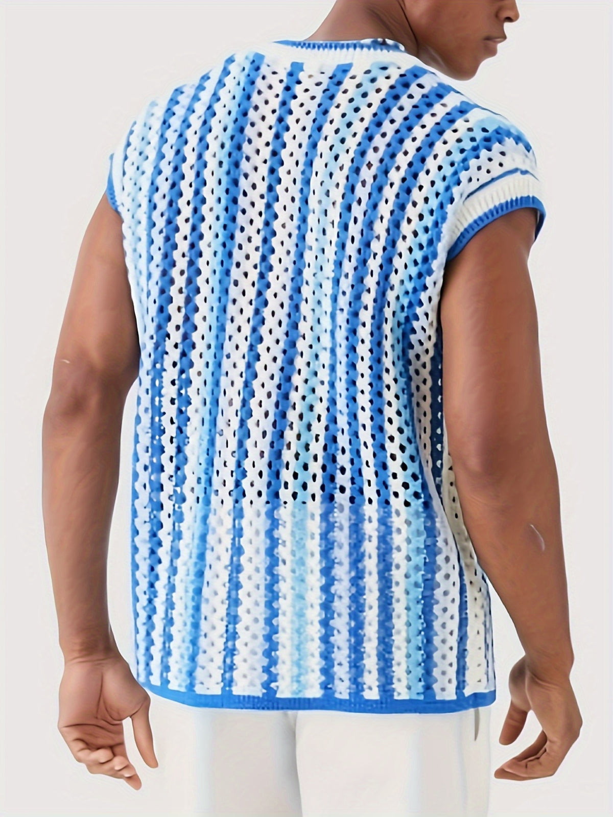 Openwork Crochet Vest