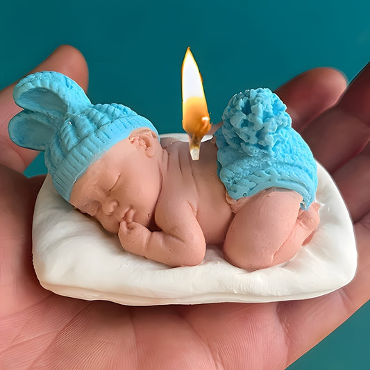 DIY 3D Sleeping Youngsters Angel Silicone Mold for Aromatherapy Candles, Epoxy Resin Crafts, Handmade Soaps - Home Decor Art Ornament Gift